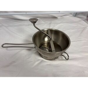 GEFU Flotte Lotte Food Mill Stainless Steel Puree Sauce Juicer Masher Used